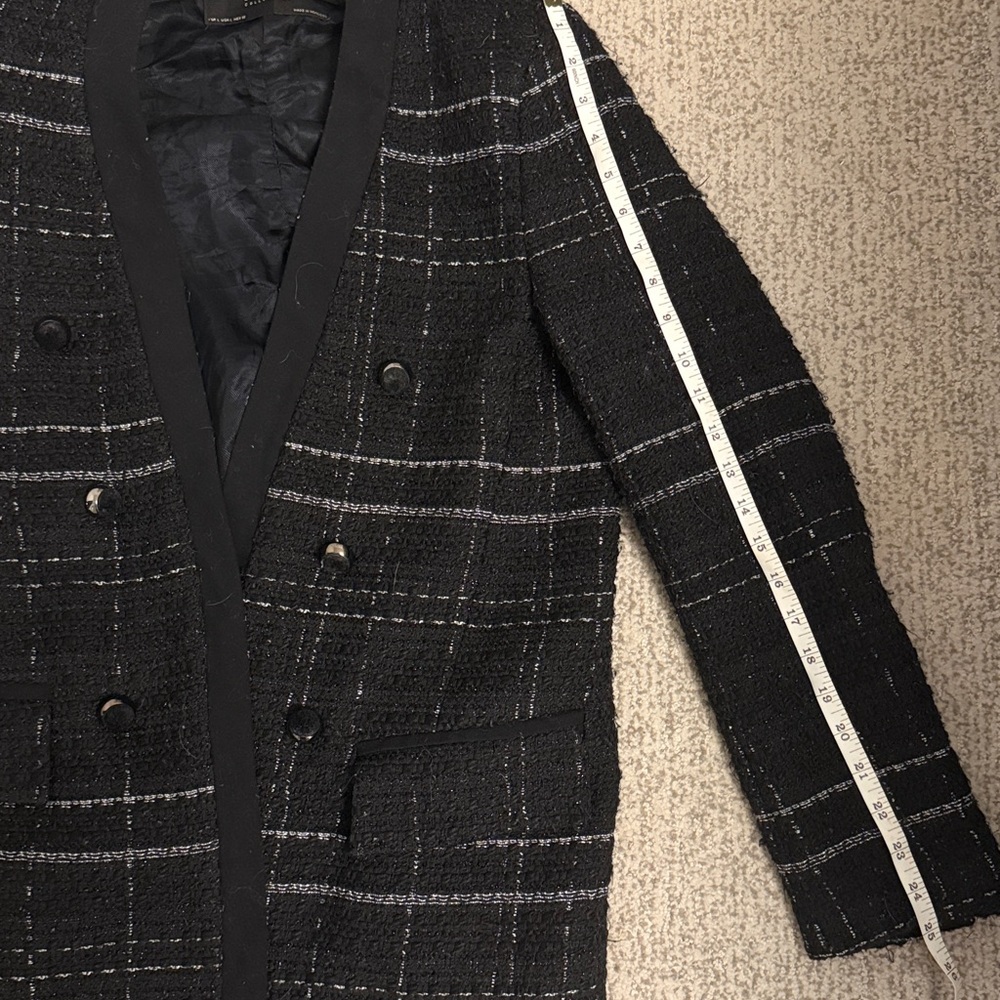 Zara basic tweed blazer jacket - Picture 10 of 10